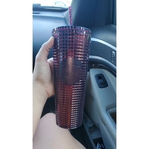 Starbucks Holiday Tumbler 2020 Burgundy Grid
